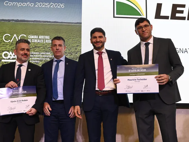 La Cooperativa condujo la subasta del primer lote de soja 2025/2026 en Rosario y alcanzó un valor récord